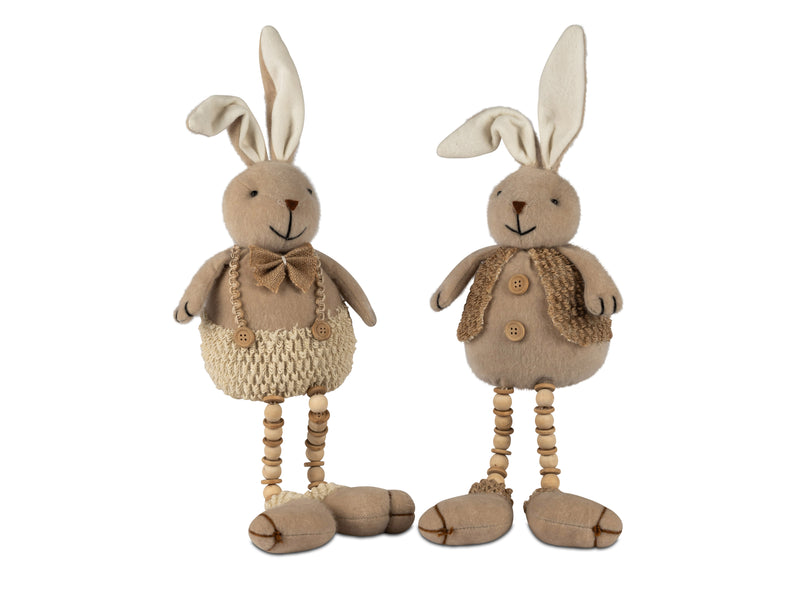Kantensitzer Plüsch Hasen sitzend 45cm 2er Set