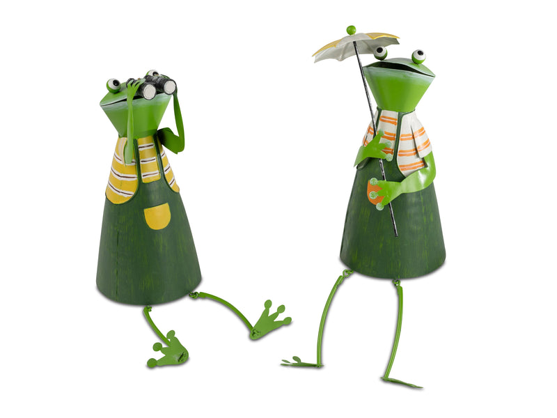 Kantensitzer Frosch 2er Set H. 20cm