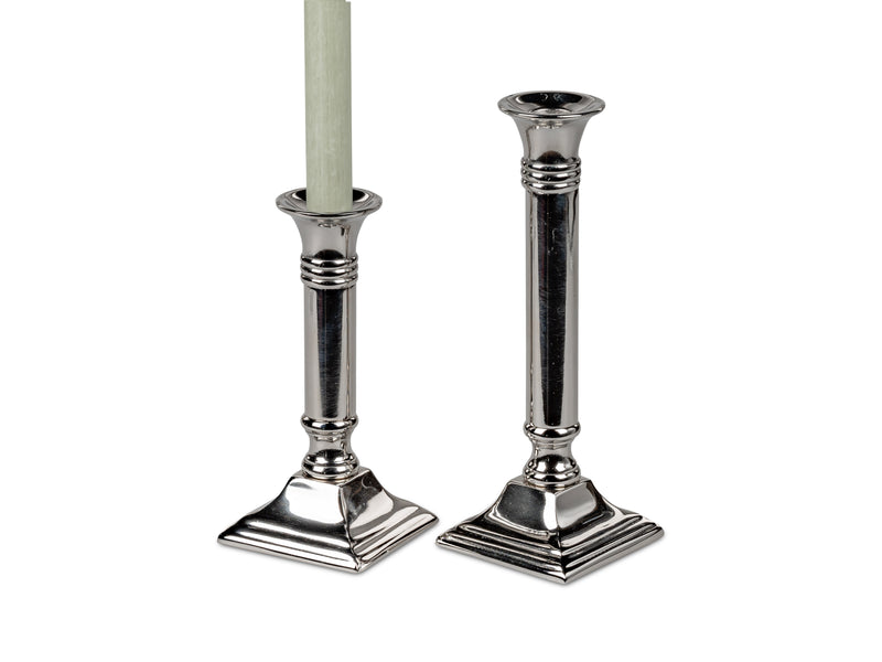 Kerzen-Leuchter 2er Set Silber