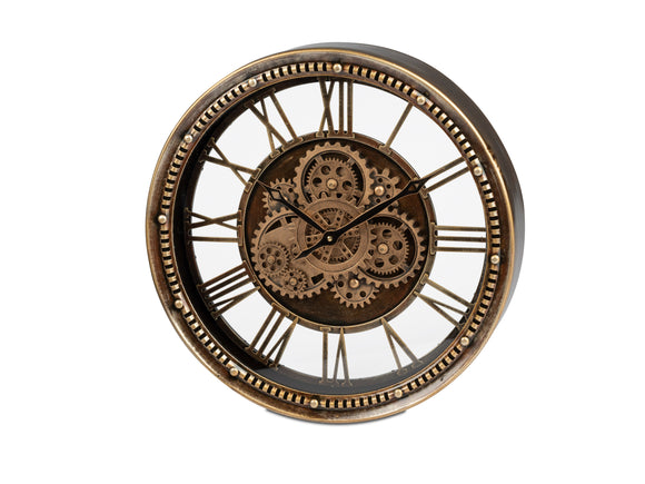 Wanduhr aus Metall Ø 46cm Antiklook