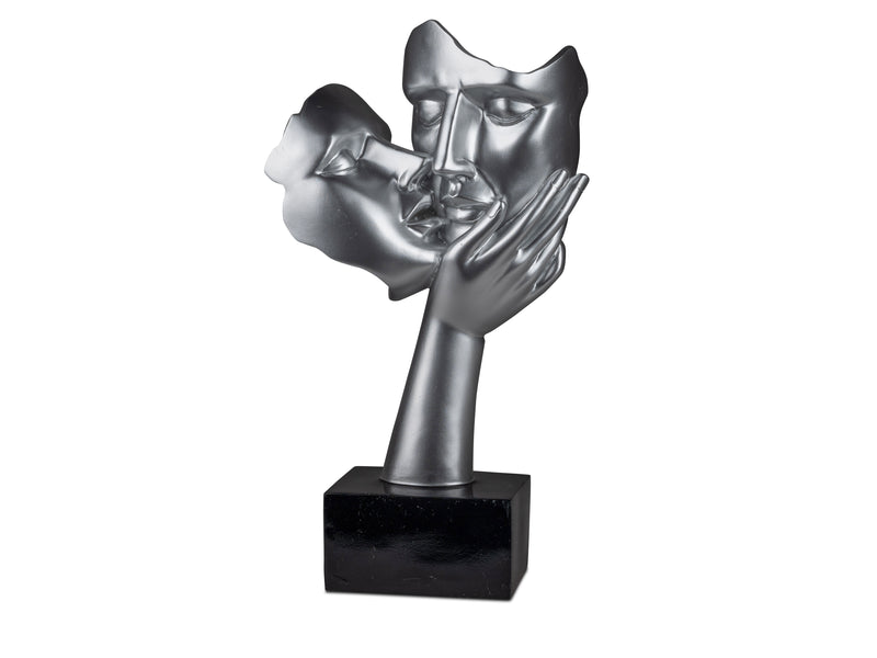 Skulptur "Liebespaar" auf Sockel H: 39cm
