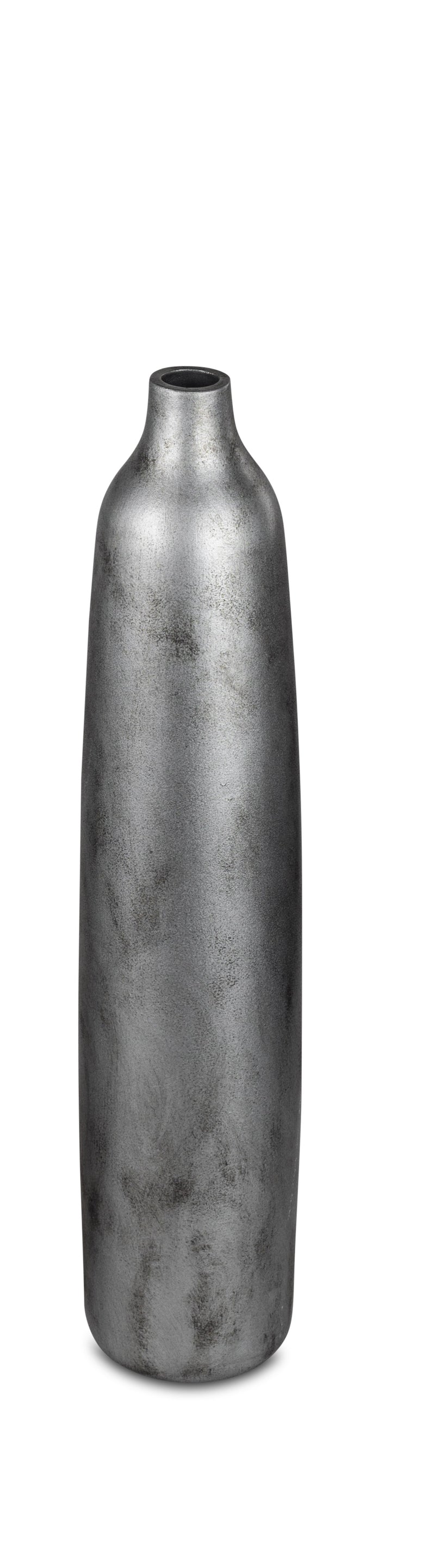 formano Bodenvase 60 cm – Antik-Silber, matte Keramik mit gewischter Oberfläche