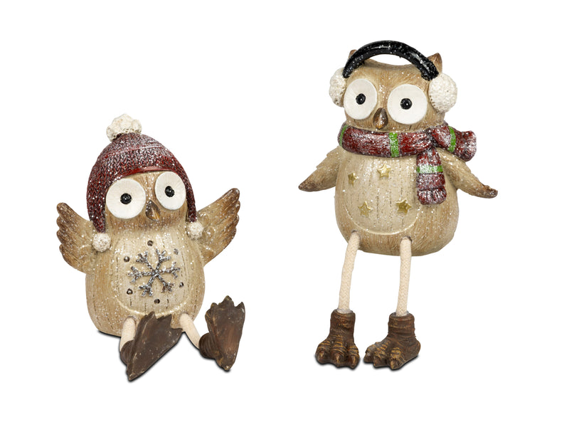 Winter-Eule Kantenstitzer 2er Set