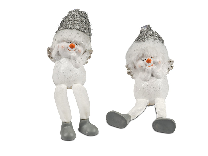 Schneemann 2er Set H: 22cm