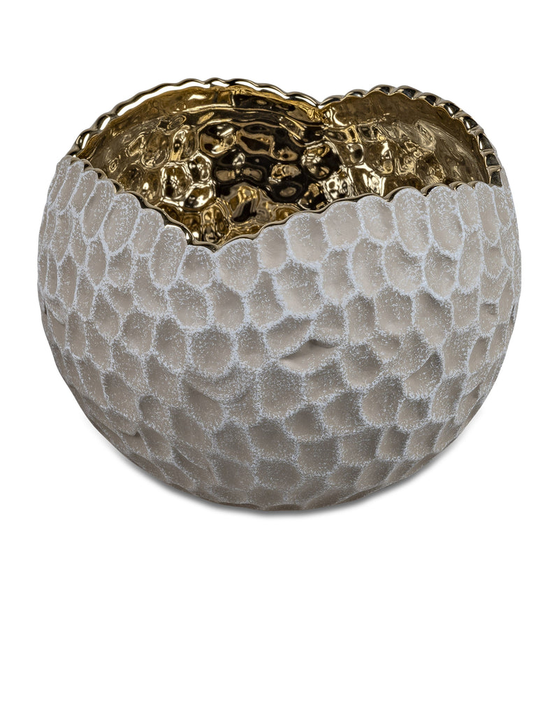 Kübel Ø 19cm Sand-Gold