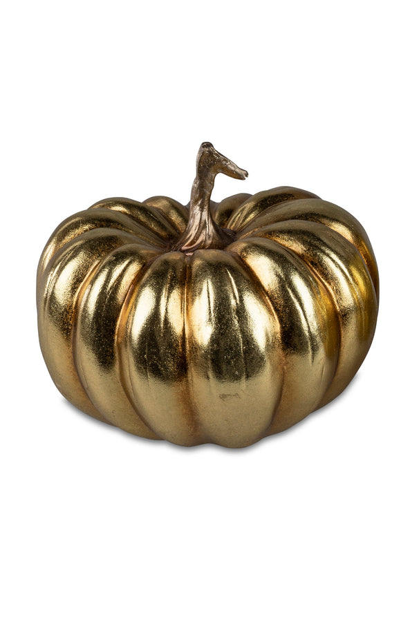 Deko-Kürbis 17cm Gold
