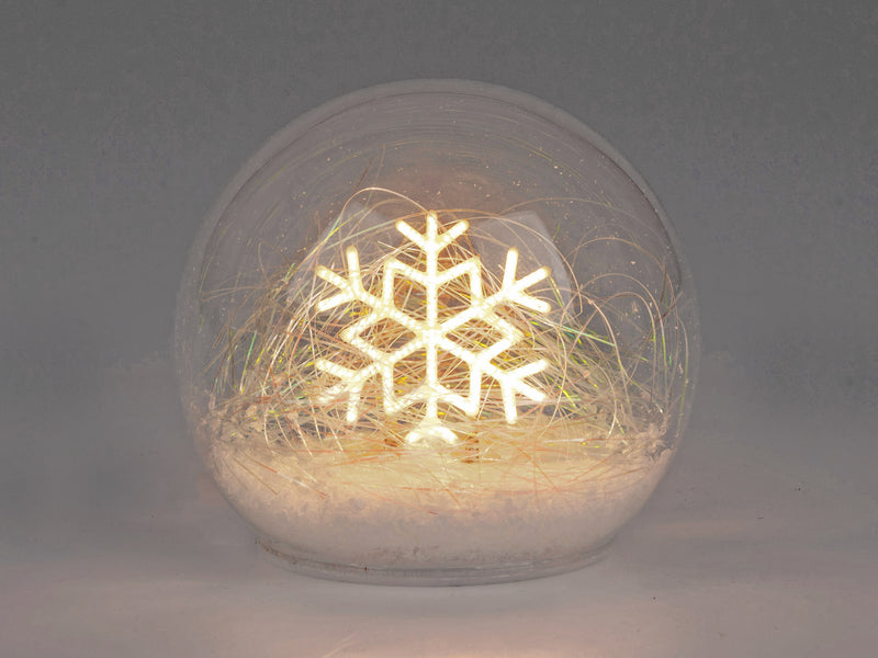 Glaskugel Ø 12cm mit LED Licht + Timer