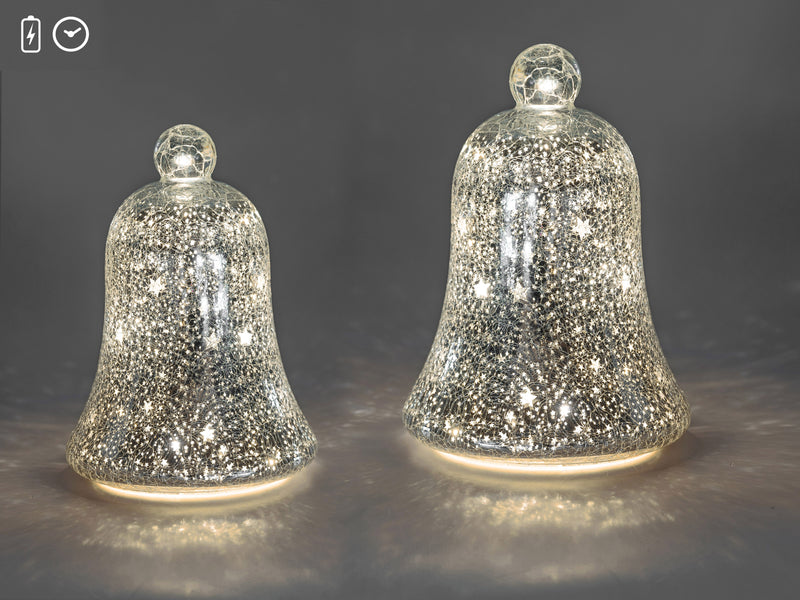 LED Deko Glocke  H: 17cm