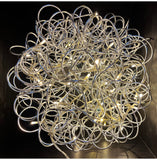 LED 3D Kugel"Cluster" Ø 30cm Silber
