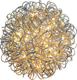 LED 3D Kugel"Cluster" Ø 30cm Silber
