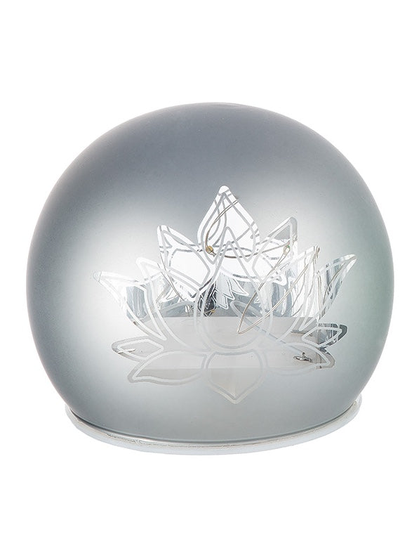 Dekoobjekt LED Kugel  Ø 10 "Lotus" mit Timer 2er Set