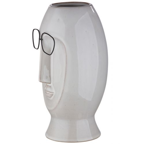 Vase, "Robert", Gesichtsmotiv, Porzellan