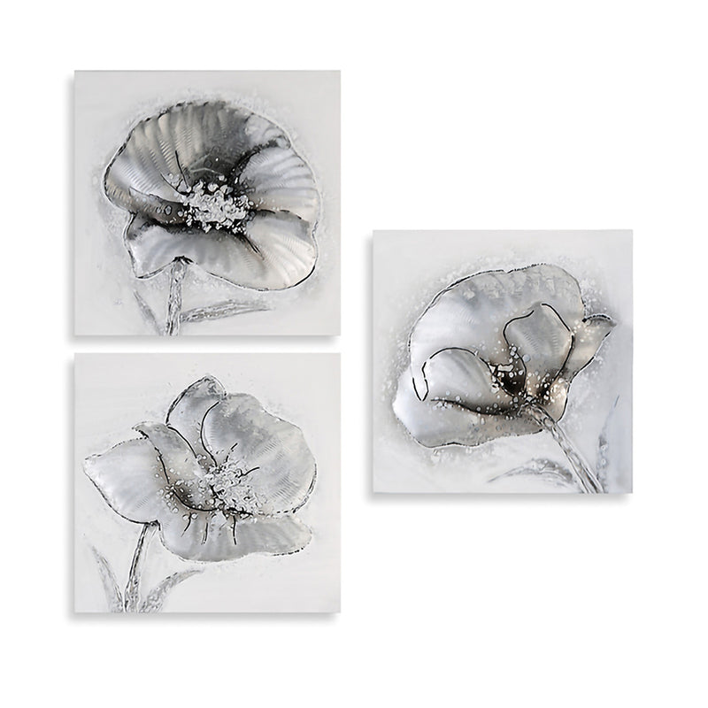 Bild quadratisch „Flowers“ 3er Set