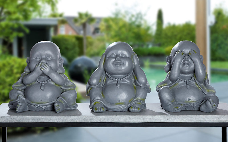 Buddhas   "Nicht Hören, Nichts sehen, Nichts sagen"