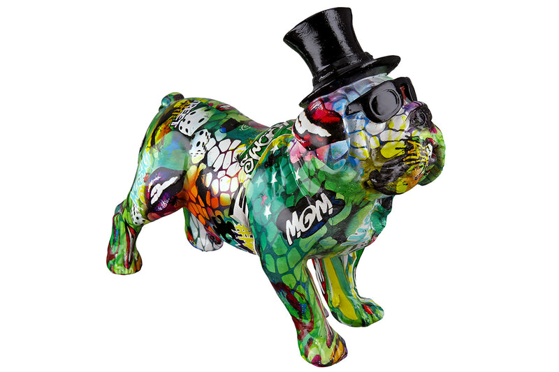 Figur Bulldogge „Street Art“ H:24cm