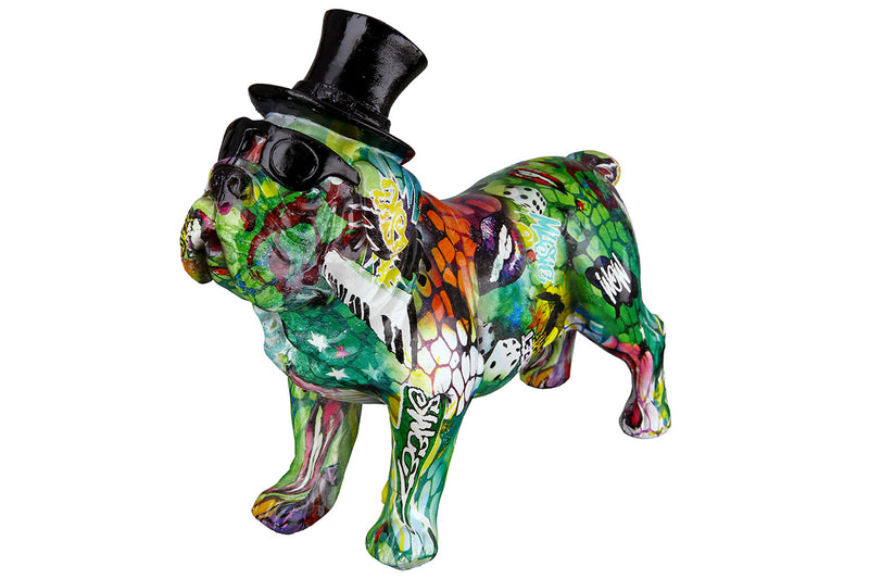 Figur Bulldogge „Street Art“ H:24cm