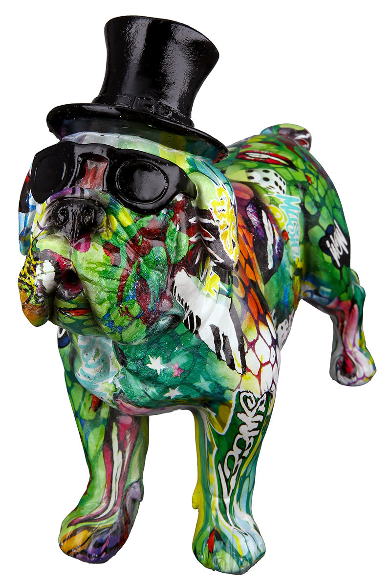 Figur Bulldogge „Street Art“ H:24cm