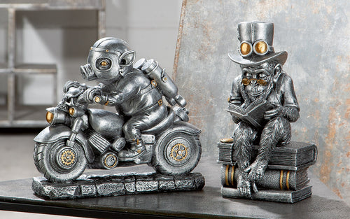 Gilde Dekoobjekt Schwein "Steampunk Motor-Pig