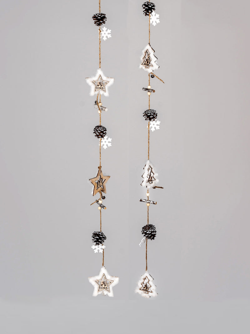 Weihnachtshängern Girlande  2er Set