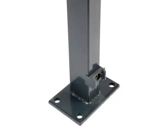 Zaunpfosten comfort (60 x 40 mm) – mit angeschweißter Bodenplatte