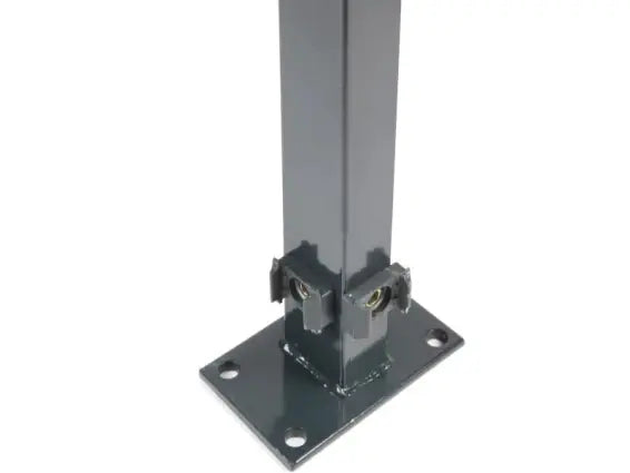 Eckpfosten comfort (60 x 40 mm) – mit angeschweißter Bodenplatte