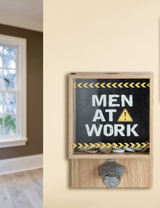 Wand Kronkorkensammler "Men at Work"