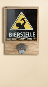 Wand-Kronkorkensammler "Bierstelle"