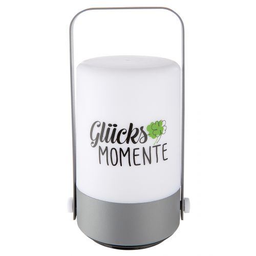 Gilde LED Tischleuchte „Glücksmomente“ – Metall & Kunststoff, batteriebetrieben, 20 cm