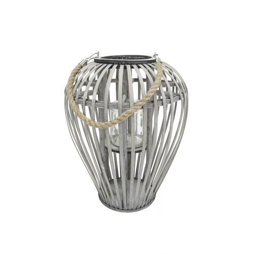 Holz Weide Laterne H: 26cm