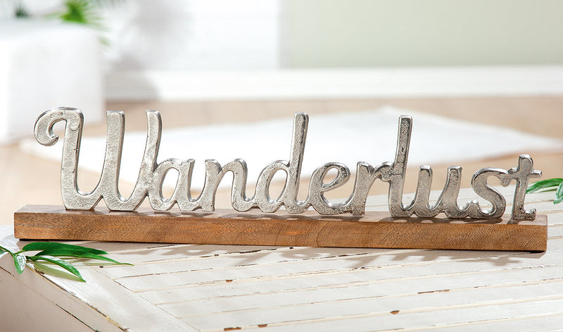 Schriftzug "Wanderlust" 51cm