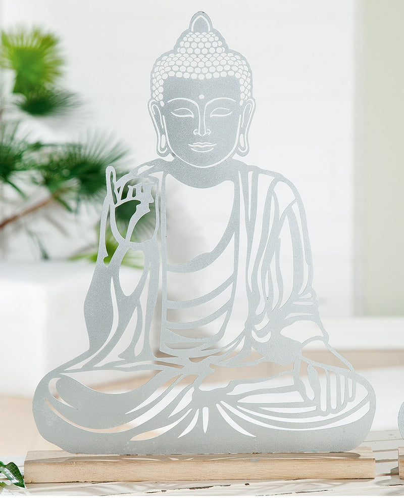 Metall Relief Thailändischer Buddha H: 31cm