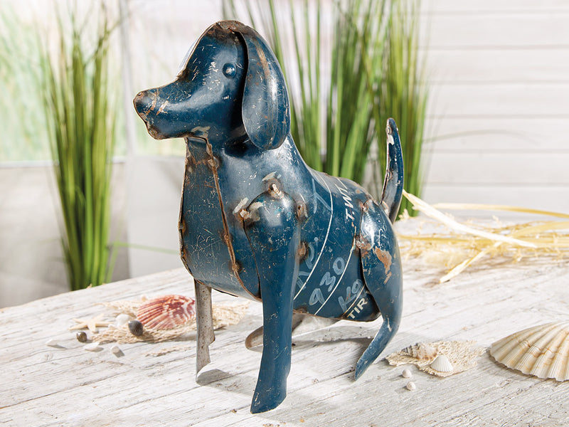 Metall Hund "Dackel" H: 27cm