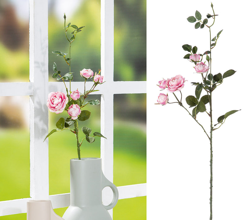 Stielblume Rose H: 67cm Rosa