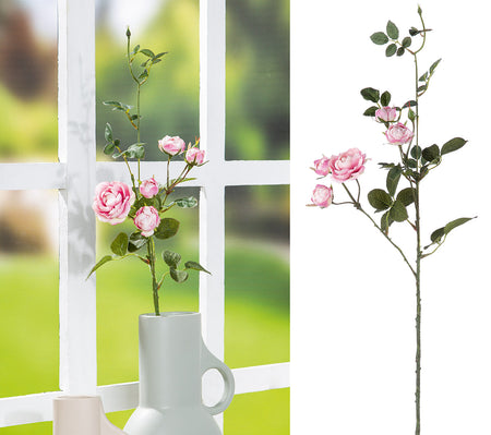 Stielblume Rose H: 67cm Rosa