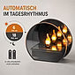 LED Dekolicht LED Dekolicht Spiegelfeuer Magic-Grey 11 cm mit 6/18h-Timer