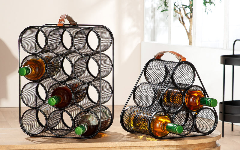 Weinregal rechteckig „Industrial“ für 12 Flaschen
