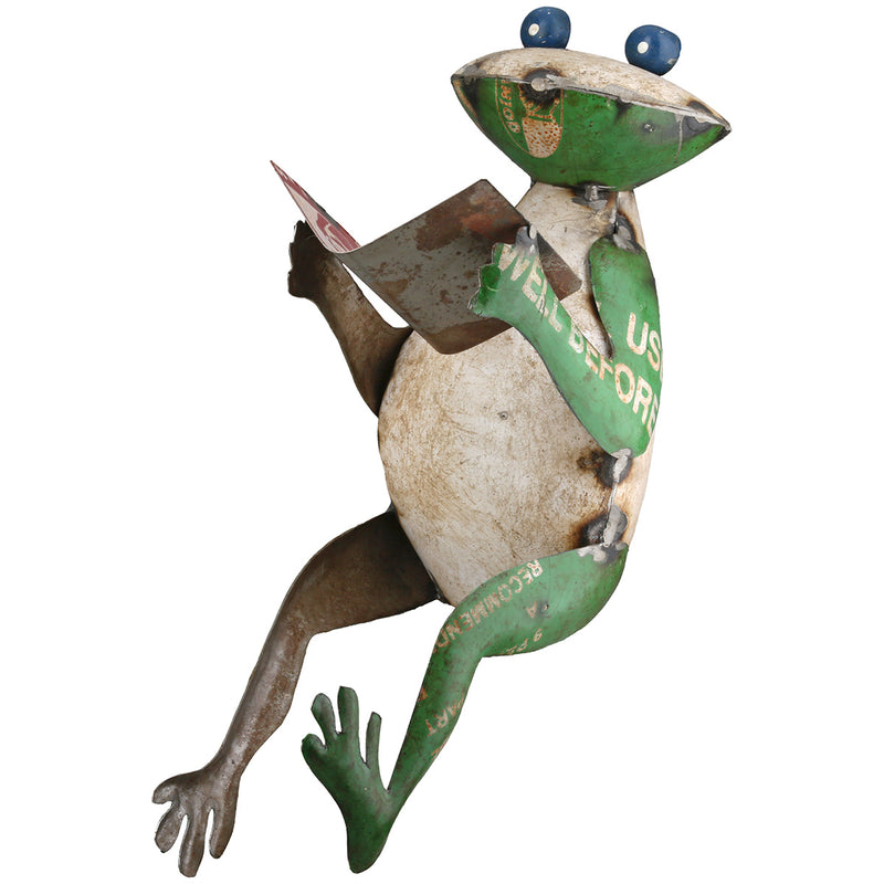 Kantensitzerfigur Frosch „Frühlingsmorgen“ 2er Set