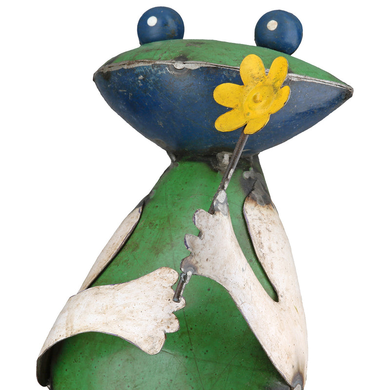 Kantensitzerfigur Frosch „Frühlingsmorgen“ 2er Set