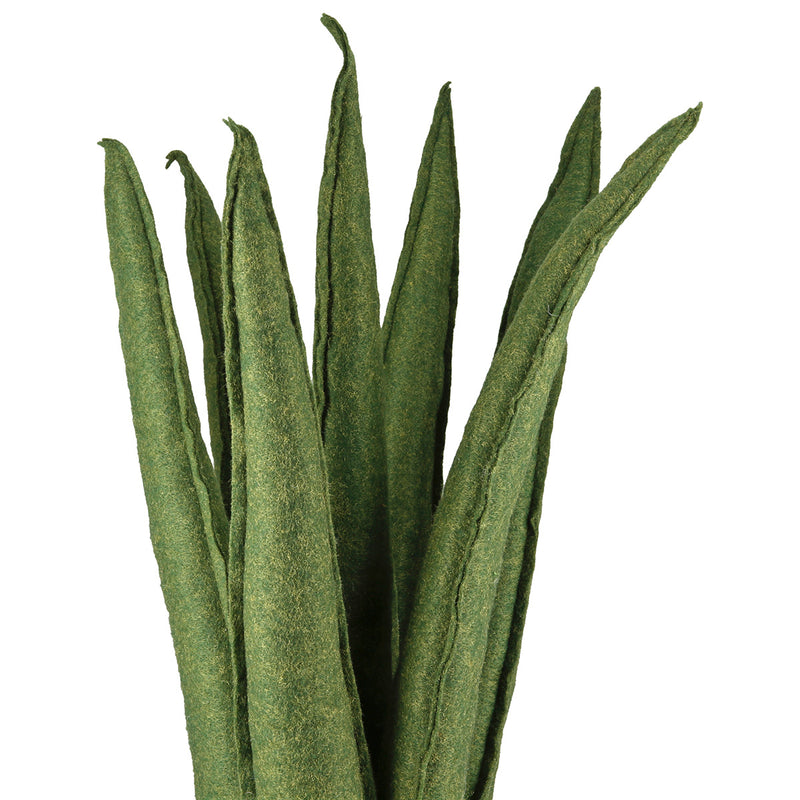 Gilde Getopfte Pflanze Sansevieria „Fetro” H 60cm – Kunstpflanze Grün