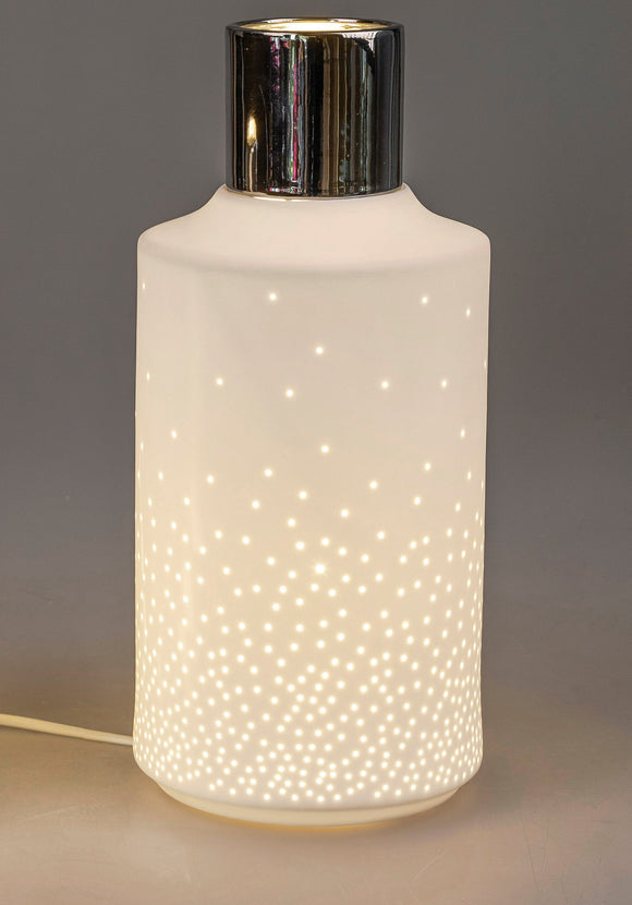 Porzellan Lampe H: 34cm