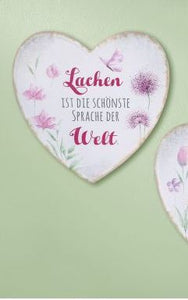 Metallschild mit Spruch