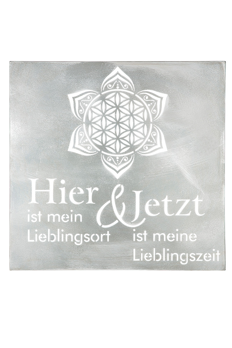 Wandrelief quadratisch „Mandala“ 60 x 60cm