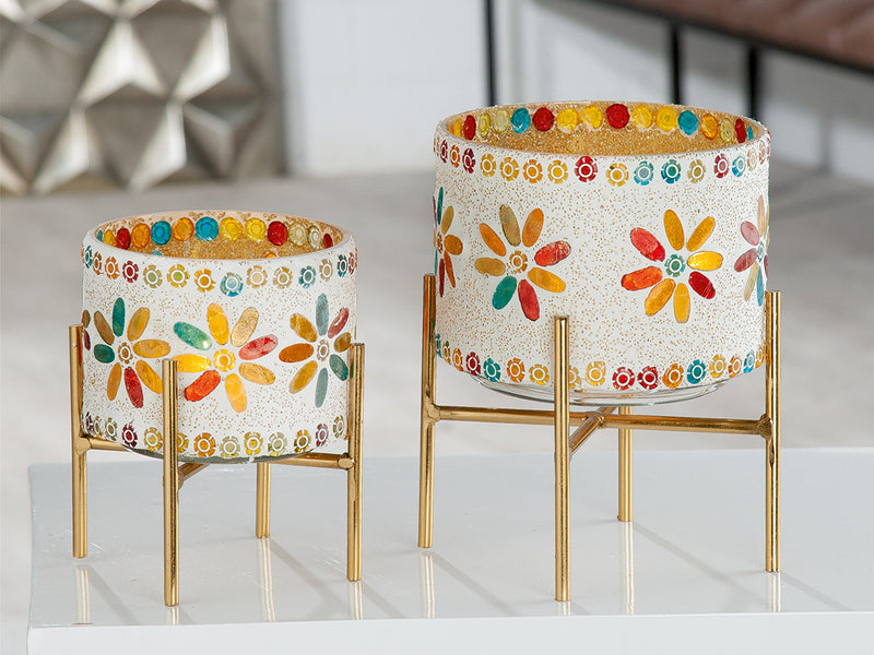 GILDE Windlicht Boho H. 19 cm
