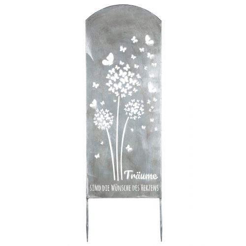 Gartenstecker mit Spruch "Traumblume" 35 x 90cm