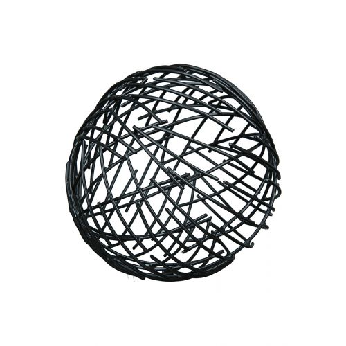 Schicke Metall Deko-Kugeln 3er Set schwarz