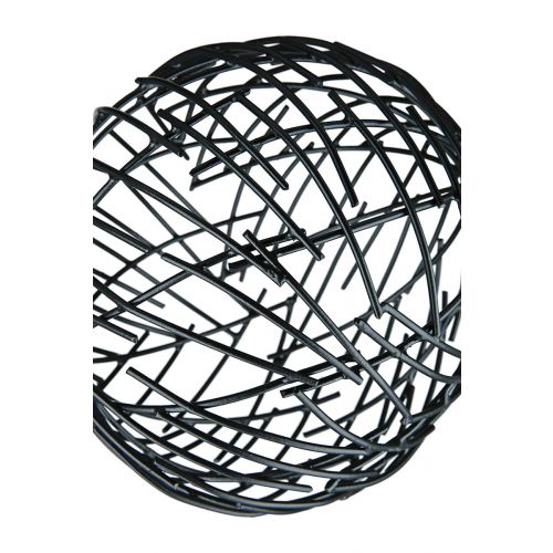 Schicke Metall Deko-Kugeln 3er Set schwarz