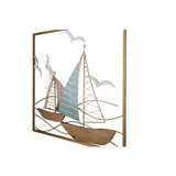 Wandrelief "Segelboote" 50 x 50 cm