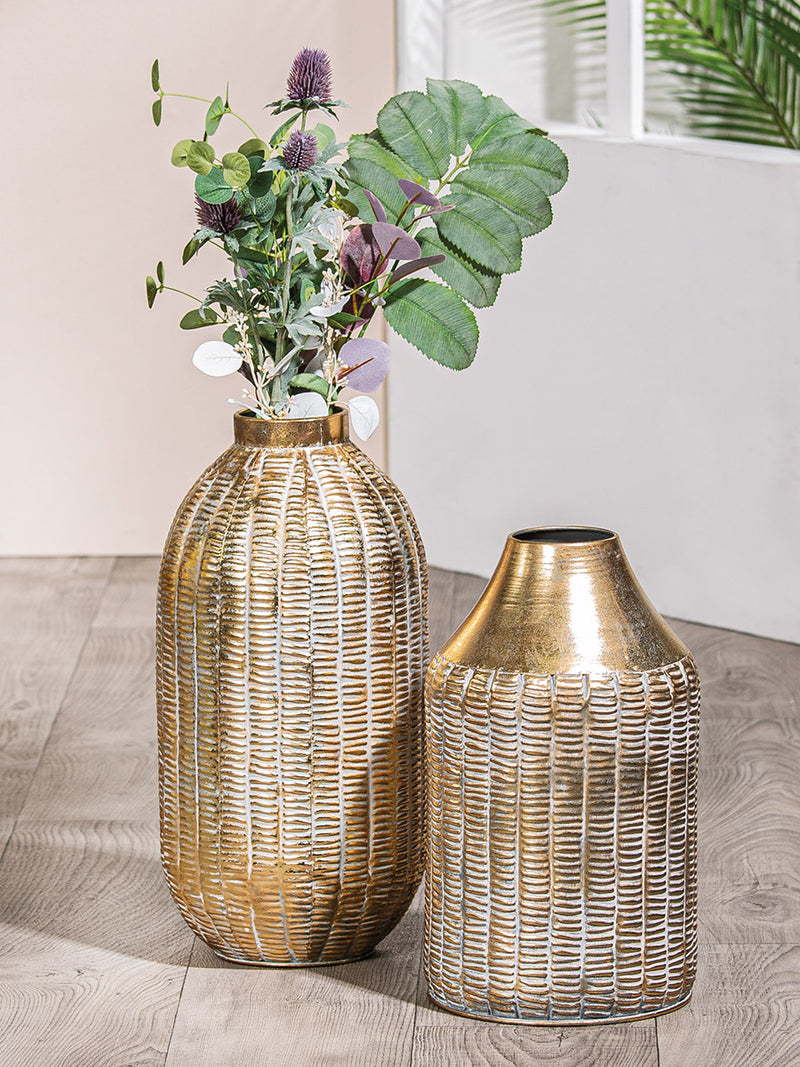 Metall Vase "Lima" Ø 23cm H: 39cm