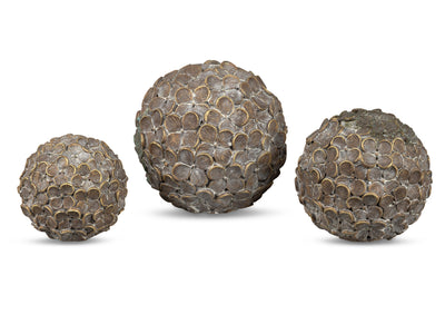 Deko-Kugeln 3er Set Ø 11 cm + Ø 14cm + Ø 17cm