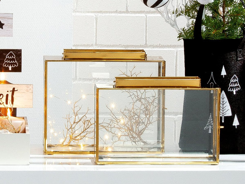 Windlicht, Laterne "Coszy" 33x 22cm